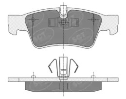 SCT GERMANY sp353pr -  Комплект тормозных колодок, дисковый тормоз